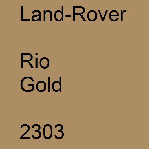 Land-Rover, Rio Gold, 2303.